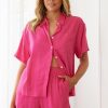 Women Esther & Co Tops | Alisah Shirt-Hot Pink