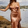 Women Esther & Co Dresses | Belitta Dress-Bronze