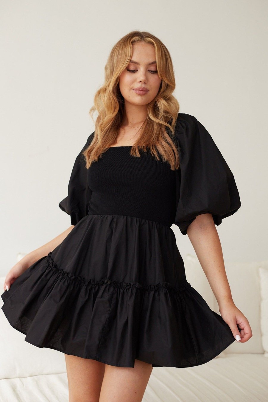 Women Esther & Co Dresses | Arianell Dress-Black