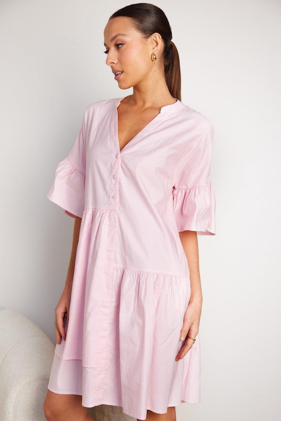 Women Esther & Co Dresses | Aphra Dress-Pink