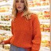 Women Esther & Co Jumpers & Sweaters | Raissa Knit-Orange