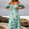 Women Esther & Co Dresses | Jenise Dress-Green Floral