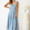 Women Esther & Co Dresses | Calyn Dress-Blue Denim