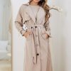 Women Esther & Co Jackets & Coats | Persis Trench Coat-Mocha