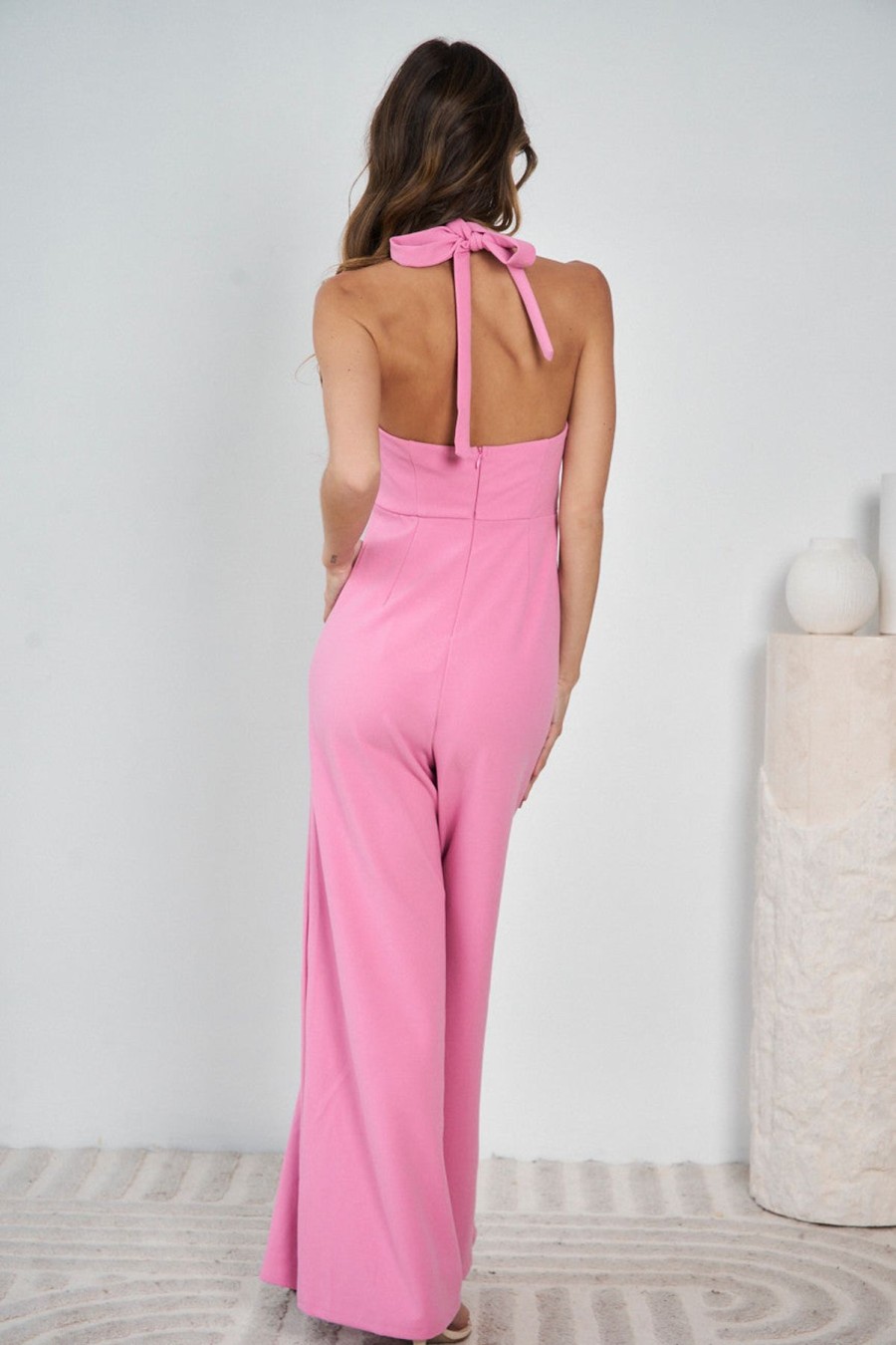 Women Esther & Co Rompers & Jumpsuits | Felice Jumpsuit-Pink