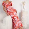 Women Esther & Co Dresses | Cytheria Dress-Orange Print