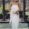 Women Esther & Co Dresses | Fleur Strapless Maxi Dress-Ivory