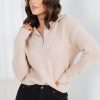 Women Esther & Co Jumpers & Sweaters | Merete Knit-Mocha