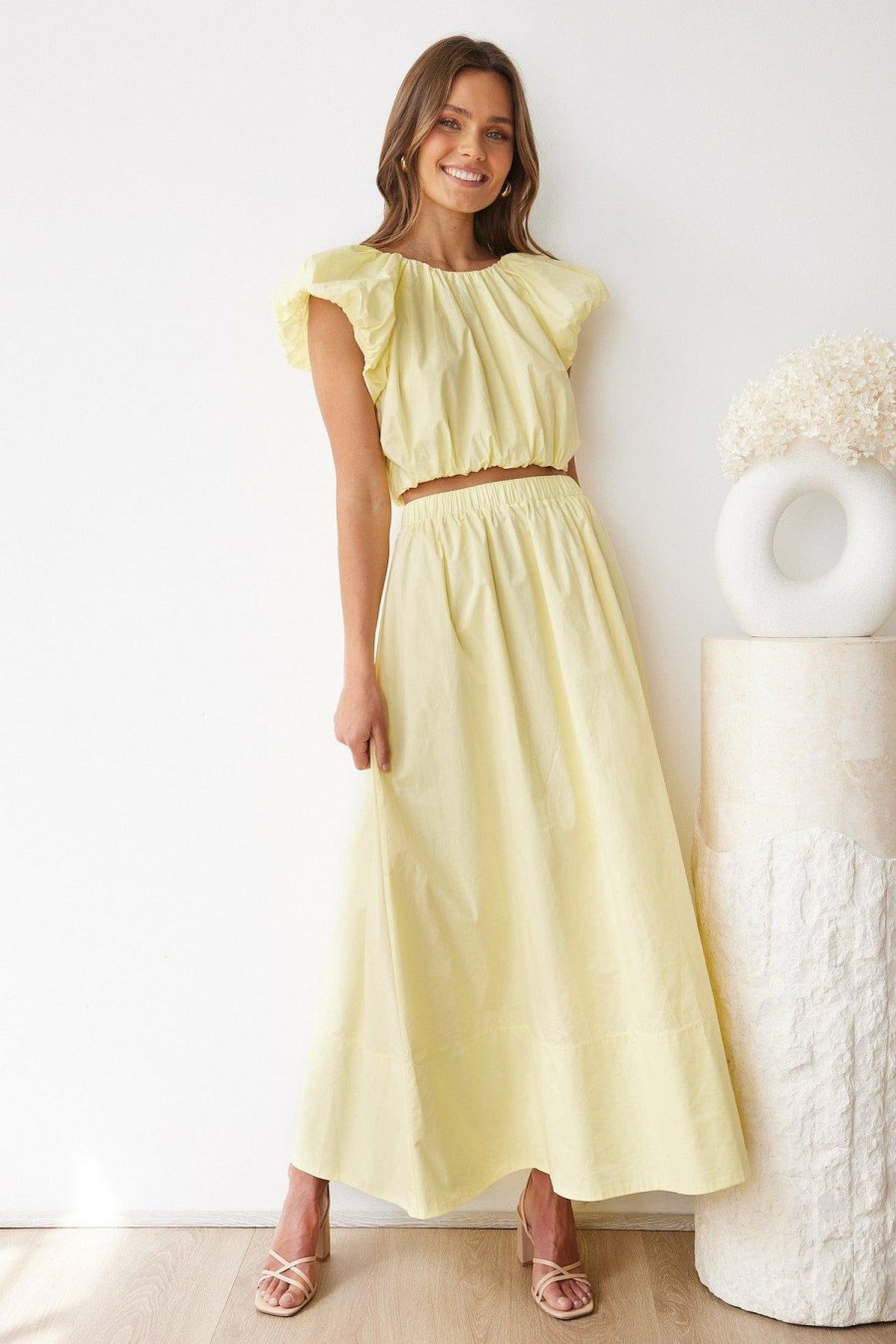 Women Esther & Co Sets | Ajandra Skirt-Yellow