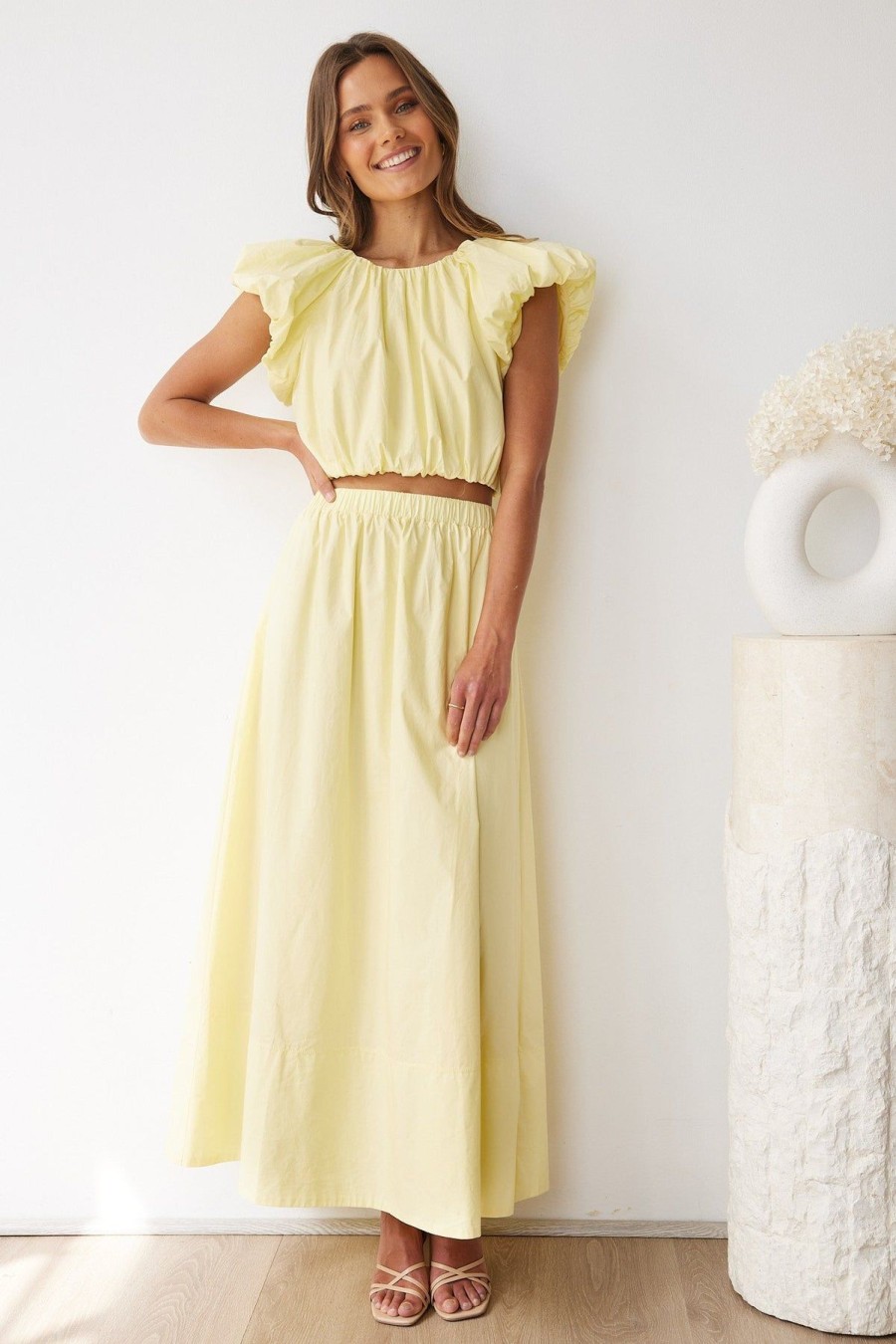 Women Esther & Co Sets | Ajandra Skirt-Yellow