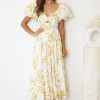 Women Esther & Co Dresses | Pricilla Dress-Yellow Print