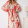 Women Esther & Co Dresses | Onarie Dress-Orange Print