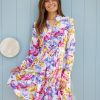 Women Esther & Co Dresses | Geanna Dress-Pretty Fern Print