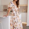 Women Esther & Co Dresses | Alivia Dress-Brown Floral