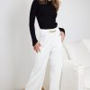 Women Esther & Co Bottoms | Leeta Pants-White