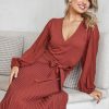 Women Esther & Co Dresses | Abby Mae Dress-Rust