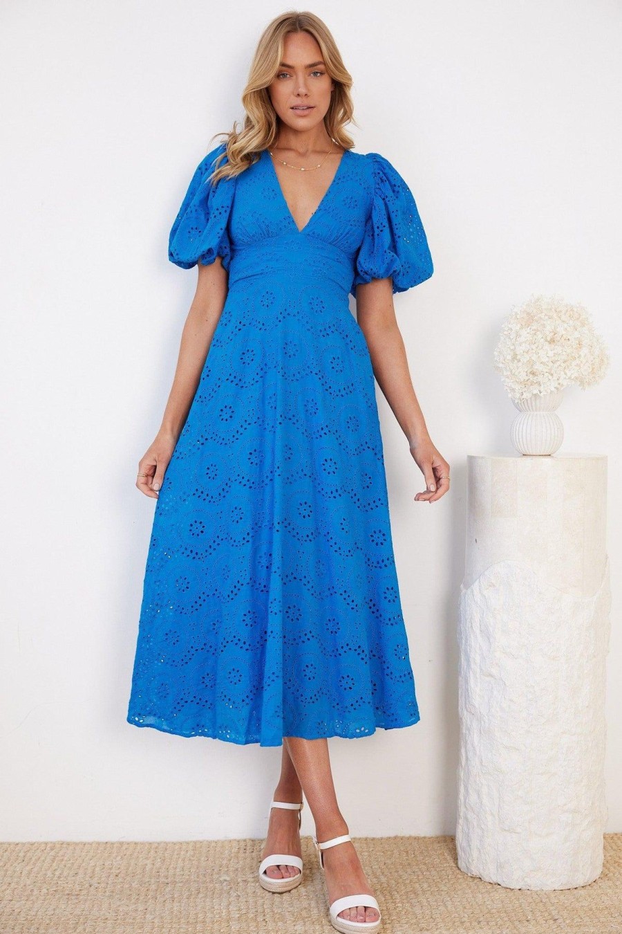 Women Esther & Co Dresses | Alejandra Dress-Blue