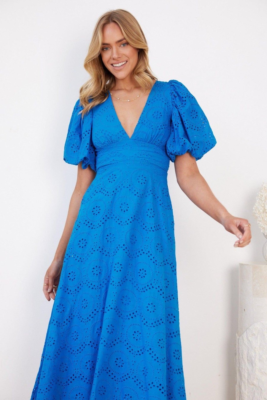 Women Esther & Co Dresses | Alejandra Dress-Blue