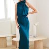 Women Esther & Co Dresses | Zariah Dress-Teal