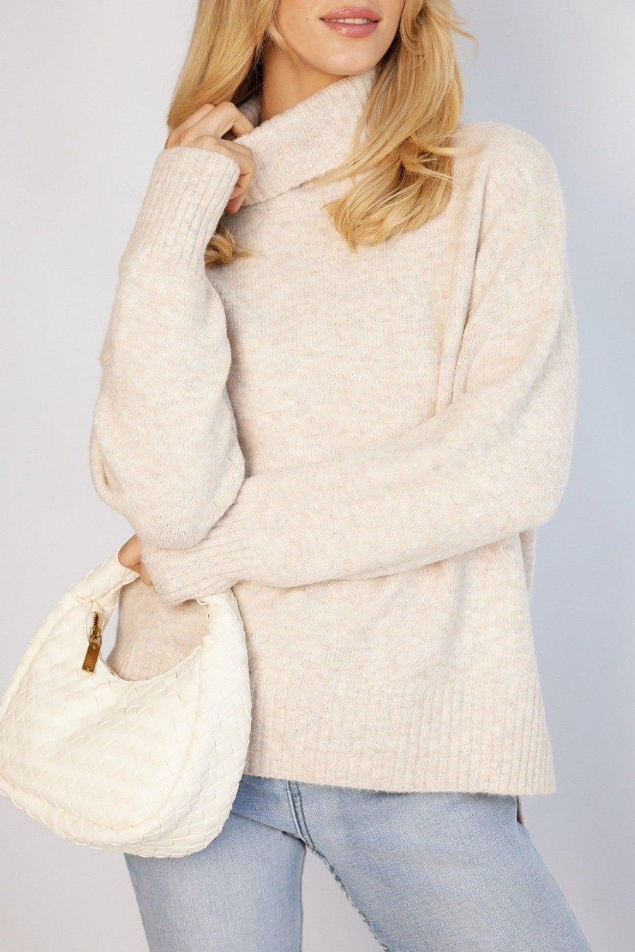 Women Esther & Co Jumpers & Sweaters | Cherelle Knit-Beige