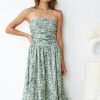 Women Esther & Co Dresses | Agalia Dress-Green Print