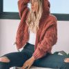 Women Esther & Co Jumpers & Sweaters | Jorja Cardigan-Dark Rust