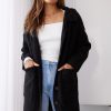 Women Esther & Co Jackets & Coats | Cynthia Coatigan-Black