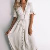 Women Esther & Co Dresses | Korbela Dress-Beige