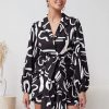 Women Esther & Co Dresses | Lavinia Dress-Black Print