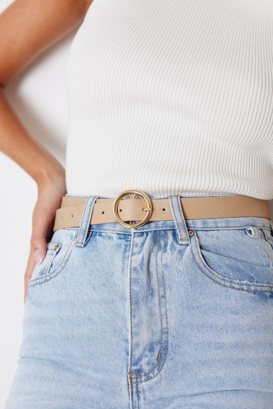 Women Esther & Co Bags | Sarama Belt-Beige