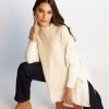 Women Esther & Co Jumpers & Sweaters | Yolana Knit-Beige Stripe