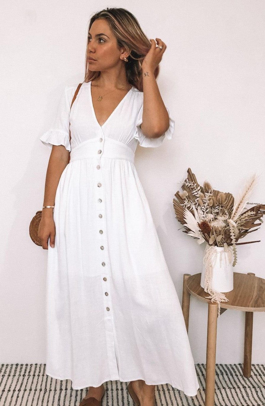 Women Esther & Co Dresses | Korbela Dress-White