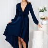 Women Esther & Co Dresses | Bryleigh Dress-Navy