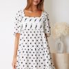 Women Esther & Co Dresses | Jody Dress-White Spot