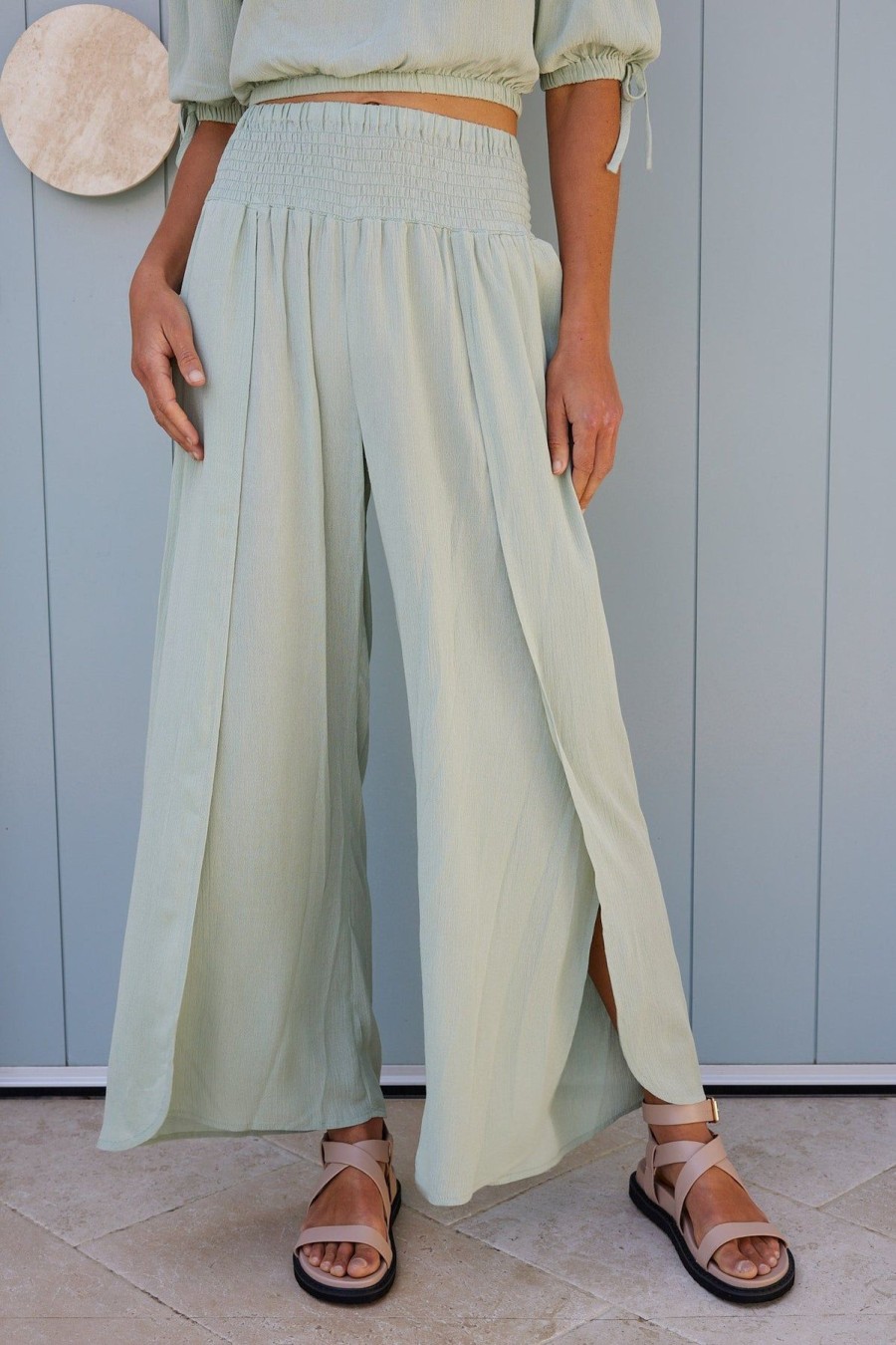 Women Esther & Co Sets | Minda Pants-Sage