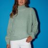 Women Esther & Co Jumpers & Sweaters | Vilina Knit-Green