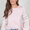 Women Esther & Co Tops | Tia Knit Top-Pink