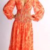 Women Esther & Co Dresses | Jyra Dress-Orange Print