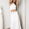 Women Esther & Co Bottoms | Lecia Skirt-White