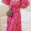 Women Esther & Co Dresses | Avrille Dress-Pink Floral