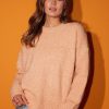 Women Esther & Co Jumpers & Sweaters | Pomora Knit-Peach