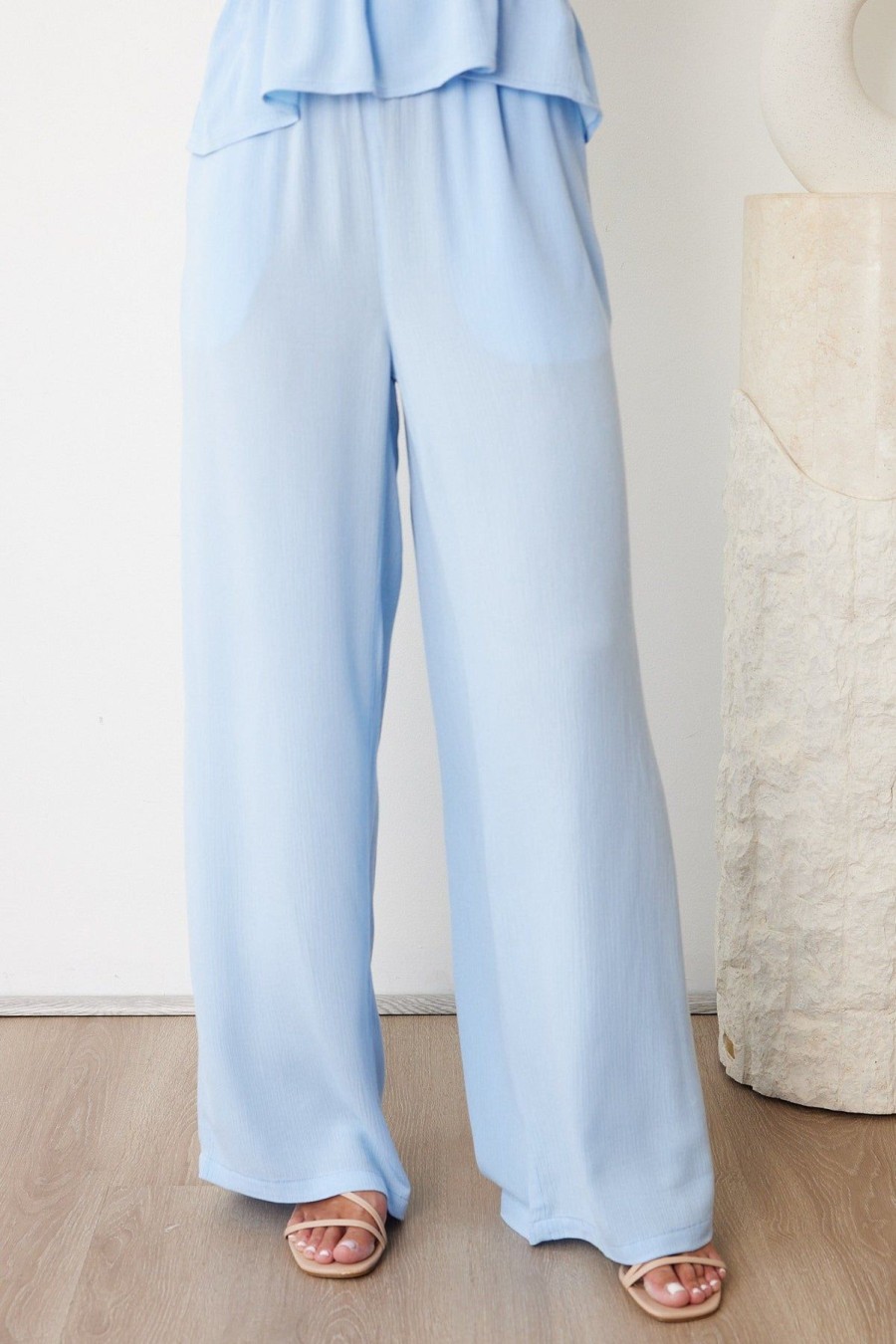 Women Esther & Co Sets | Serra Pants-Light Blue