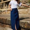 Women Esther & Co Bottoms | Katlyn Skirt-Dark Blue