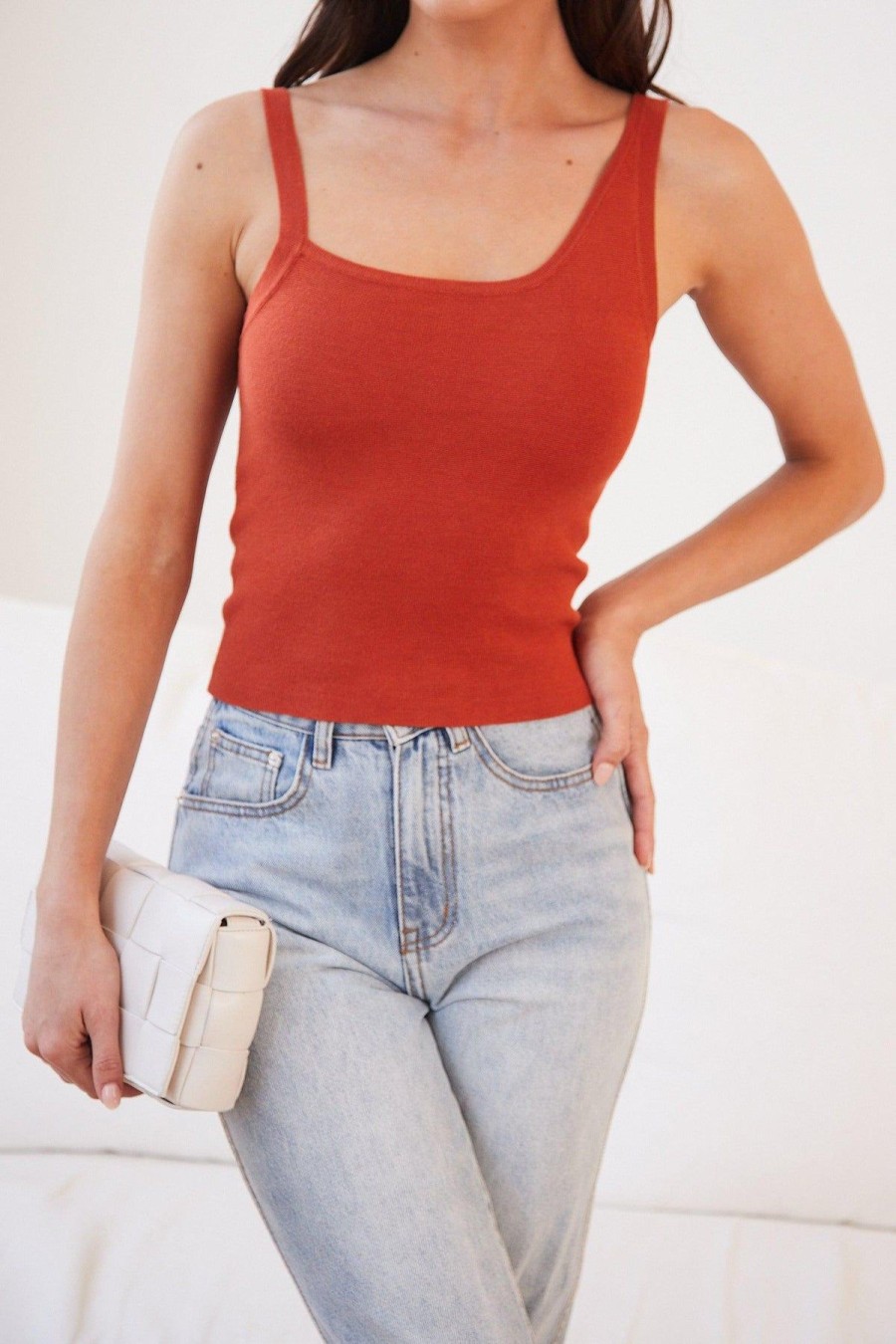 Women Esther & Co Tops | Jorie Top-Rust