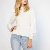 Women Esther & Co Jumpers & Sweaters | Nevanne Knit Top-White