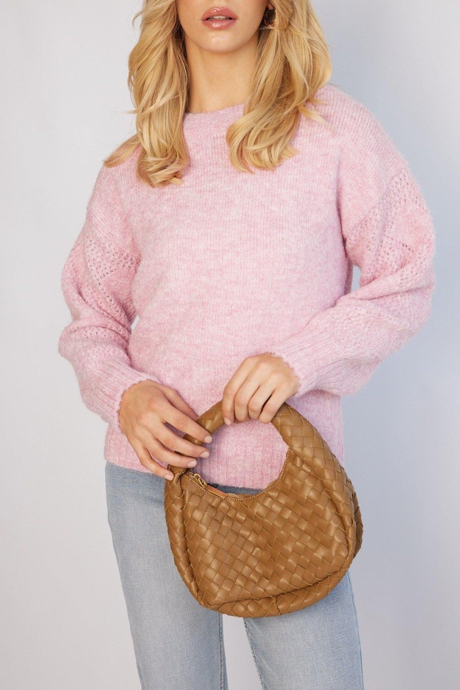 Women Esther & Co Jumpers & Sweaters | Gyovanne Knit-Pink