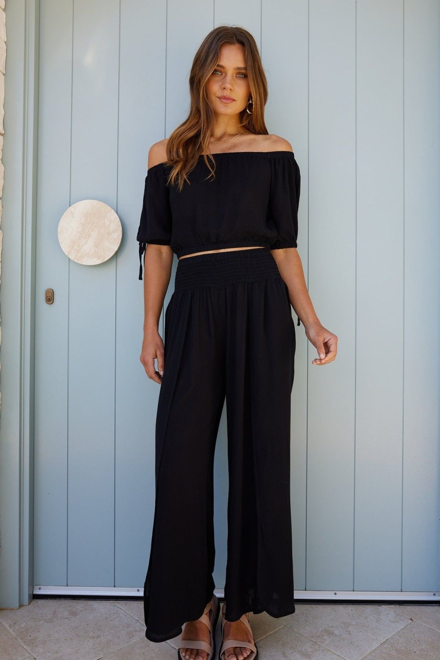 Women Esther & Co Sets | Minda Pants-Black