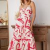 Women Esther & Co Dresses | Radella Dress-White Print