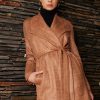 Women Esther & Co Jackets & Coats | Silvanne Coat-Camel Print