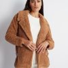 Women Esther & Co Jackets & Coats | Grizelda Teddy Jacket-Tan